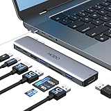 HODO USB C Hub Adapter für MacBook Pro Air, Mac Zubehör 8 in 2 mit 4K...