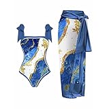 XTBFOOJ Bikini Damen Bauchweg Bandeau Bandage Frauen Set Brasilianische Liegestütze...