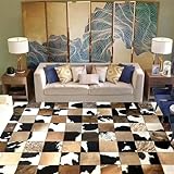 Klassischer echter Rindsleder-Teppich für Zuhause, Wohnzimmer, handgefertigter...