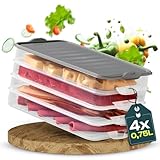 uandu Aufschnittboxen für Kühlschrank, Wurst Aufbewahrung, Aufschnittbox...