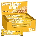 Haferriegel Corny Haferkraft Banane, Vollkorn & Vegan, 12x65g