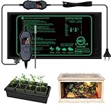 iZELL Heizmatte Pflanzen mit Thermostat für Sämlinge, Haustiere und Reptilien - 50W...