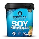 Bodylab24 Soja Protein Isolat Vanille 1000g, rein pflanzliches...