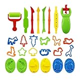 Wuling Teigwerkzeuge-Kit,Teigwerkzeug-Set enthält Verschiedene Plastilinformen für...