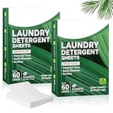 Waschmittel Blätter - bis zu 120 Waschgänge(120 Blätter)-Waschblätter für die...