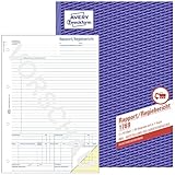 AVERY Zweckform 1769 Rapport/Regiebericht (A4, selbstdurchschreibend, von...