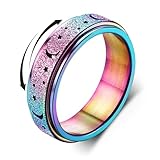 Diamday Anti-Angst Spinner Ringe Fidget Band Ringe für Stress Angstlinderung für Damen...