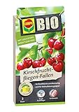 COMPO BIO Kirschfruchtfliegen-Fallen, Fliegenfalle inkl. Köderplättchen,...