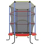 Ultrasport Kinder Indoor Trampolin Jumper 140 cm, Spaß- und Fitnesstrampolin für Kinder...