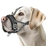 Eyein Maulkorb für Große Hunde, Verstellbarer Reflektierender Nylon Maulkorb...