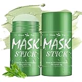 2 Stück Green Tea Mask Stick,Grüner Tee Tiefenreinigungsmaske für Gesicht,...