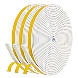 Dichtband Selbstklebend Gummidichtung 6mm x 3mm, NAVK 15m Dichtungsband für Tür Fenster...