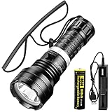 WholeFire Tauchlampe LED Extrem Hell 10000 Lumens, IPX8 Wasserdicht 50M Unterwasser...