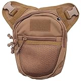 DINESA Beintasche, Nylon, wasserdicht, für Herren, Reisen, Wandern, Radfahren, khaki