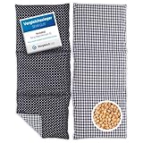 3000 Kirschsteine Herbalind XL Kirschkernkissen Nacken Schulter - Körnerkissen 3 Kammer...