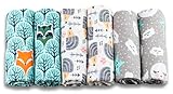 FENSILO|Moltontücher|Spucktücher Baby - 6er Pack - 80x80cm – Spucktuch –...