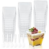 VARHHUXHA 50 Stk Dessertbecher, Dessertschalen, wiederverwendbare Plastik...