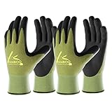 COOLJOB 2 Paar Gartenhandschuhe für Damen/Herren, Touchscreen Arbeitshandschuhe...