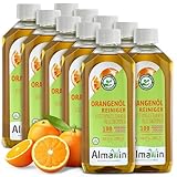 AlmaWin® Orangenölreiniger ÖKO 10x500ml ideal als starker Allesreiniger & Fettlöser...