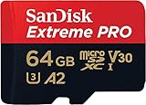 SanDisk 64 GB Extreme PRO microSDXC-Karte + SD-Adapter + RescuePRO Deluxe, bis zu 200...
