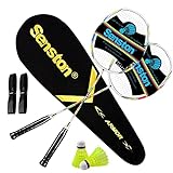 Senston Graphit Badminton Set Carbon Profi Badmintonschläger Leichtgewicht...