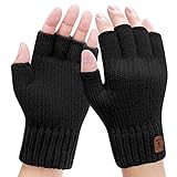 Kordear Herren Thermisch Fingerlose Handschuhe-Winter Fingerlose Handschuhe ohne...