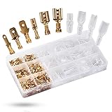 BAURIX® Flachsteckhülsen Set 300 Stück I 2,8 mm 4,8 mm 6,3 mm I Steckverbinder...