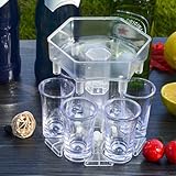 6 Winkel 6 Schnapsglas Weinspender, Cocktailspender, Partygeschenke,...