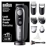 Braun Barttrimmer, Trimmer/Haarschneider Herren, Haarschneidemaschine Profi, 40...