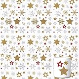 296 Stück Aufkleber Weihnachten,Weihnachtssticker,Sticker Sterne Glitzer,Kinder Gold...