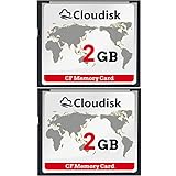 Cloudisk 2X CF-Karte Compact Flash 2 GB Speicherkarte Leistung für Vintage...
