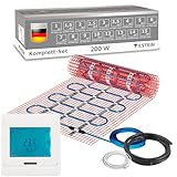VILSTEIN Elektrische Fußbodenheizung 200W/m², für Fliesen Laminat und mehr,...