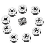 10 Stücke V624ZZ Umlenkrolle Doppelt 6mm Miniatur Stahl V Nut Kugellager Riemenscheibe...