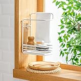 2 in 1 Küchenablaufregal, Küche Spüle Organizer Wandmontage, Handtuch Lagerregal,...