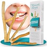 BLISSANY Miswak - Natürliches Zahnputzholz für strahlend Weiße Zähne - Vegan und...