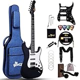 Winzz Erwachsene E-Gitarre 4/4 Größe, HSS Tonabnehmer, E-Gitarre ST für Anfänger...