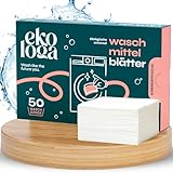 Ekologa Waschmittelblätter (50 Stück) – Waschblätter für die Waschmaschine...