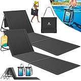 KESSER® 2er Set Strandmatte klappbar mit Verstellbarer Rückenlehne, Tragegurt,...