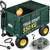 Gardebruk® Bollerwagen 550kg Belastbar Klappbar Stabil Herausnehmbare Plane...