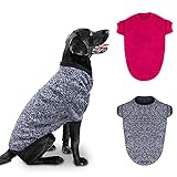 RANYPET 2 Stück Große Hundepullover für Winterhunde Klassischer...