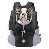 Hunderucksack Katzenrucksack, Atmungsaktive Verstellbar Katzen Transport...