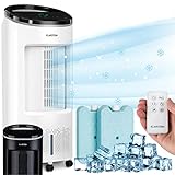 Klarstein Luftkühler mit Wasserkühlung, Leiser 4-in-1 Verdunstungskühler,...