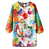 iCovalescent Malschürze, Kinder Malerkittel, mit Ärmeln und Big Taschen,...
