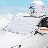 VasedGins Auto-Windschutzscheiben-Abdeckung, Winter, magnetische Windschutzscheibe,...