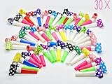CHSYOO 30 x Luftrüssel Tröte Pfeife Set, Gastgeschenk Spielzeug zum Geburtstag Kinder...