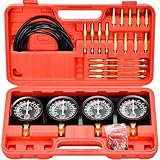 Rlongtou Synchrontester Vergaser Synchrontestgerät Motorrad Vakuumprüfer mit 4...