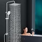 Harnart Regendusche Duschsystem Ohne Armatur Edelstahl Chrom Duscharmatur Komplettset Set...