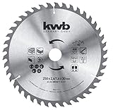 kwb BAU-Kreissägeblatt 250 x 30 - Wechselzahn für mittlere Schnitte - Z-42 Zähne -...