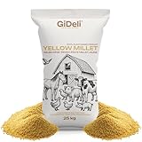 GiDeli Hirse Gelb 25 kg - Wellensittich Futter Hirsekorn - Vogelfutter für Kanarienvogel...