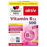 Doppelherz Vitamin B12 500 - Hochdosiert mit 500 µg Vitamin B12 pro Tablette - vegan - 30...